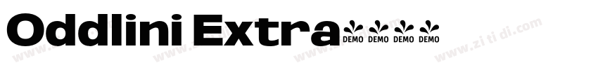 Oddlini Extra字体转换 Oddlini Extra字体转换